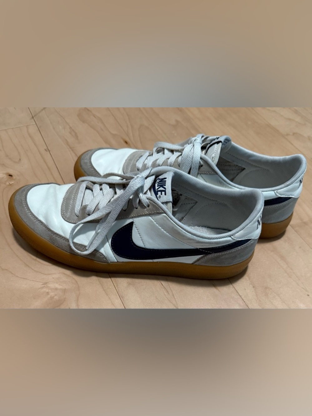 Nike Killshot 2 White Navy Blue Gum Sole Leather Suede Sneakers Men’s US 9.5